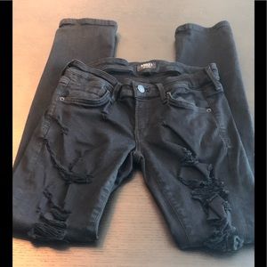 AGOLDE Black Skinny Pants.